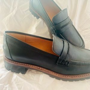 New Madewell Corinne Lugsole  Loafer Black size 7 New without box